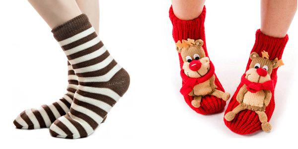 fashionable knitted floor socks